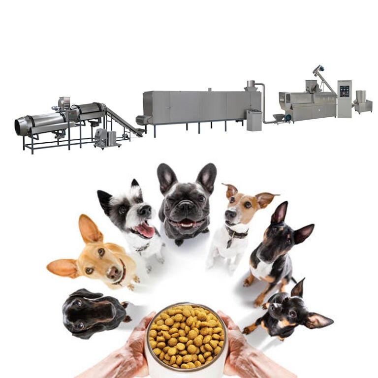 Línea de producción de comida para perros