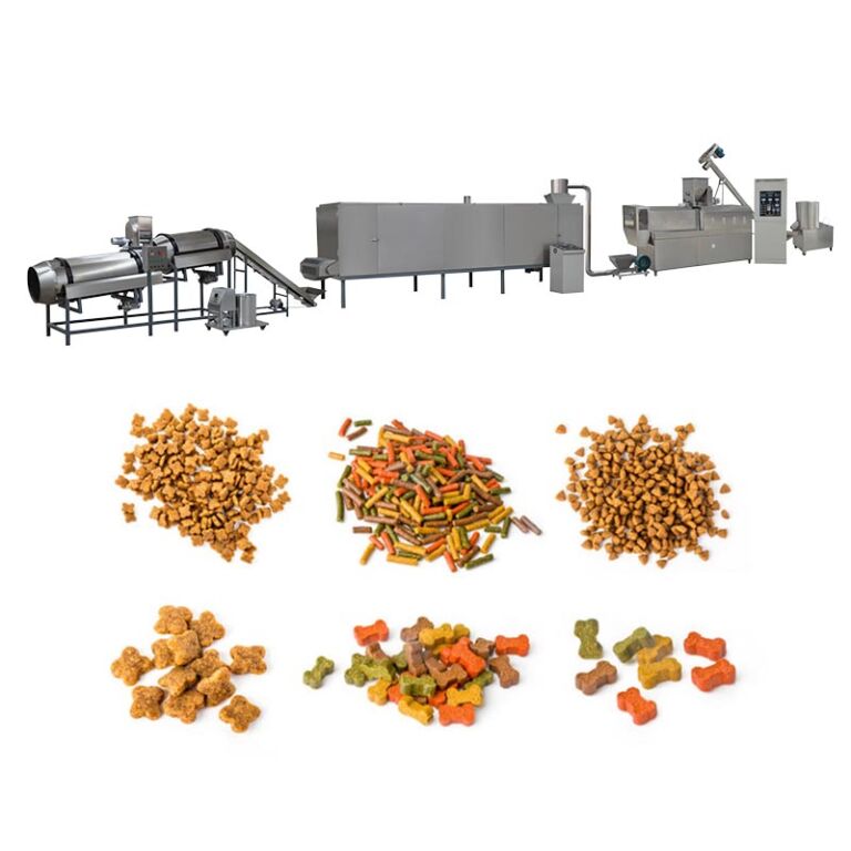 Equipo de fabricación de alimentos para perros y gatos